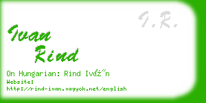 ivan rind business card